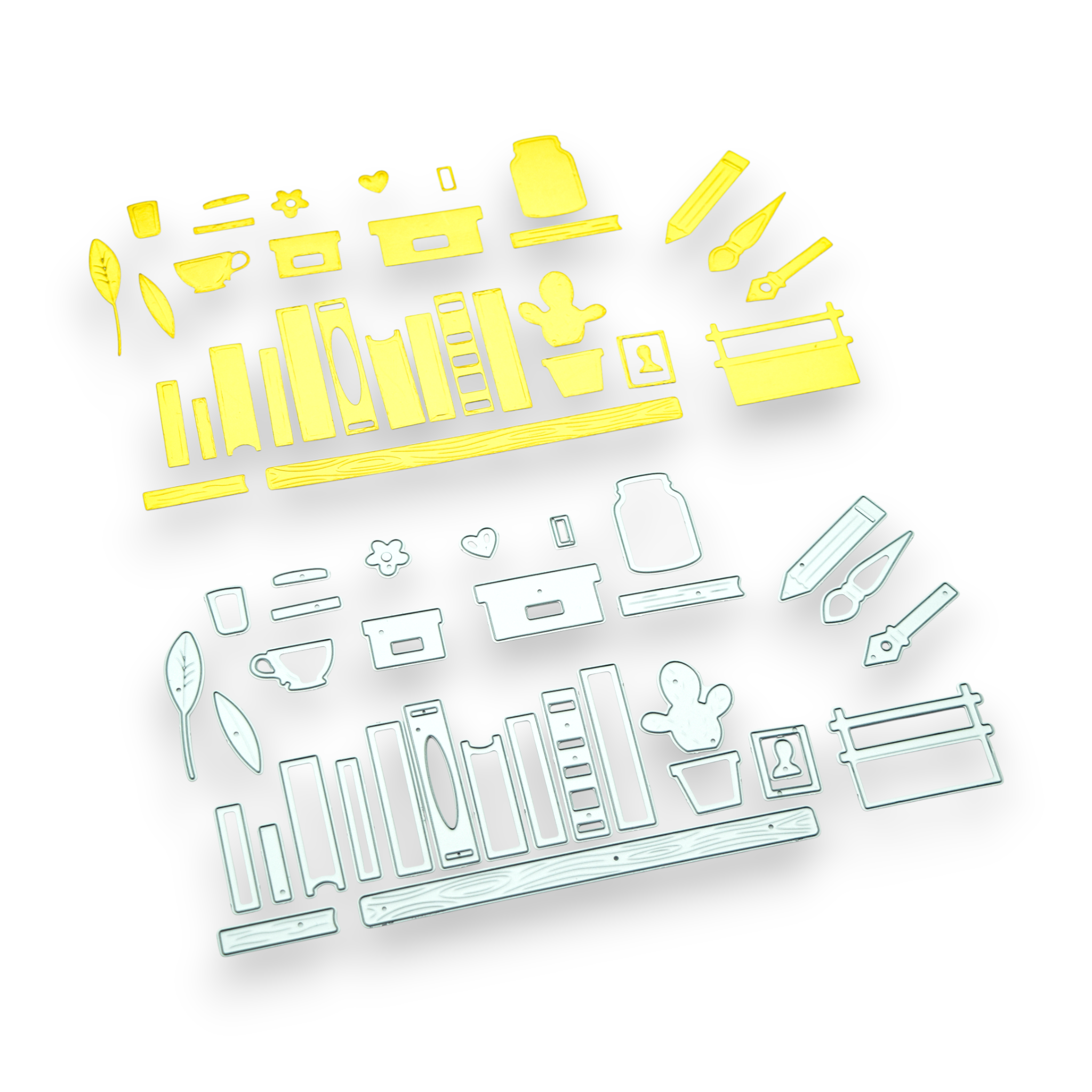 Festive Tales Bookshelves - Steel Cutting Die Set